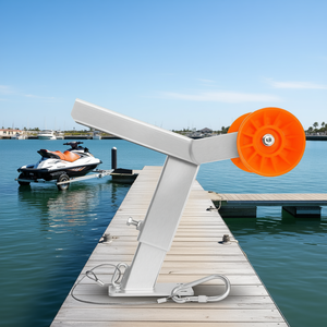 Support de treuil pour remorque de bateau, hauteur réglable de 14,3 à 21,6 pouces, pour remorque de jet ski avec fixation par U-bolts - Product Image 2