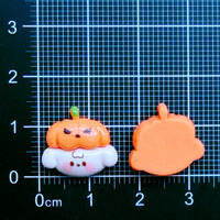 Miniatures DIY Halloween : Pinces à cheveux et accessoires d'art des ongles en résine avec motifs Citrouille, Ours, Lapin, Chiot, Squelette, Fantôme, imprimés