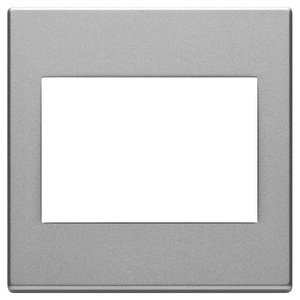 Placca 3M BS Next 9.7 Cm Length Wall <b>Switch</b> Panel Silver Finish - Product Image 1