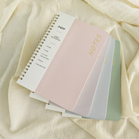 Carnet à spirale horizontal A5 transfrontalier, carnet anglais avec couverture en papier de haute qualité, carnet Macaron personnalisable
