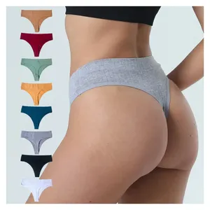 U382 Breathable Cotton Sexy Thong Lingerie Underwear Seamless Women G-String Panties Thongs For Women