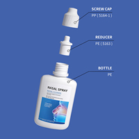 Flacon pulvérisateur nasal personnalisé 30ml 60ml en PE à presser avec pompe pour solution saline, lotion, shampoing et perruques (Cosmétique)