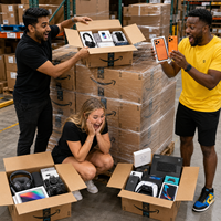Boîte mystère électronique non réclamée Amazon 2026 : tablettes, écouteurs, enceintes – Vente en gros pour TikTok Shop, prête à la revente, stock disponible