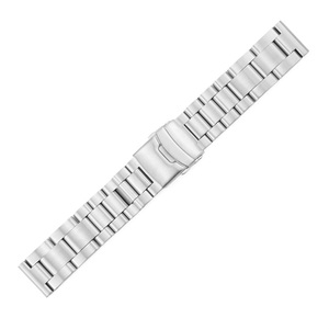316L Stainless Steel <b>Watch</b> Band Foldover <b>Clasp</b> Charm Strap Link Wristband <b>for</b> Unisex <b>Watch</b> Replacement - Product Image 2