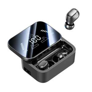 Audífonos Intrauditivos Inalámbricos BT V5.4 TWS con Cancelación de Ruido, Micrófonos, Bajos Estéreo, Resistentes al Agua, Mini Audífonos con Pantalla Digital - Product Image 1