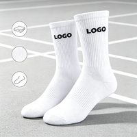 Chaussettes de sport en coton personnalisées avec logo, vente en gros, haute élasticité, respirantes, pour la course à pied et l'entraînement, pour hommes et femmes adultes, toutes saisons