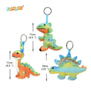 Famipet Fabricant Grossiste Personnalisé Nouveaux Animaux en Peluche Design Dinosaure Porte-clés Pendentif Breloque de Sac Jouet en Peluche - Product Image 2