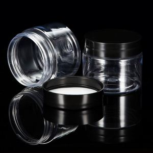 60Ml 100Ml 200Ml 250Ml Ps Pet Clear Cosmetic Cream <b>Jars</b> <b>Plastic</b> Scrub Container With Black Cap 4oz <b>Plastic</b> <b>Jar</b> Ointment <b>Jar</b> - Product Image 3
