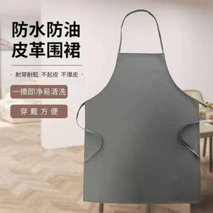 Delantales de cuero, impermeables, resistentes al aceite y a las manchas, para hombre, para hostelería, cocina y ropa de trabajo industrial, engrosados y - Product Image 4