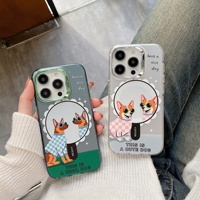 Étui de protection pour téléphone Apple iPhone 15 Pro Max 12 13 14 6.1 6.7 pouces, nouveau modèle 2024, finition mate transparente, coque tactile, PC magnétique, protection intégrale, étui de jeu
