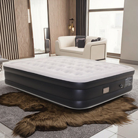 Matelas pneumatique pliable portable avec pompe intégrée, fermeté douce, épaisseur 40 cm, pour la maison et le camping en extérieur