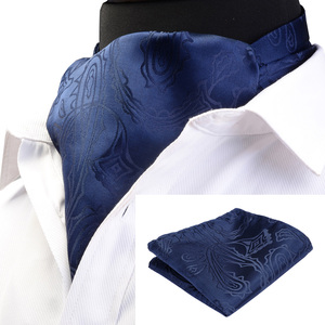 Vintage Polka Dot Paisley Mô Hình <span class=keywords><strong>Ascot</strong></span> Và Túi Vuông Quý Ông Phù Hợp Với Đám Cưới Chính Thức Cravat <span class=keywords><strong>Ascot</strong></span> Set - Product Image 5