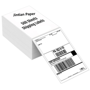 Thermal <strong>Label</strong> <strong>Sticker</strong> Roll <strong>Maker</strong> 100x150 Custom Design Fanfold Shipping Paper Roll 4x6 Thermal <strong>Labels</strong> with Barcode Promotion - Product Image 2