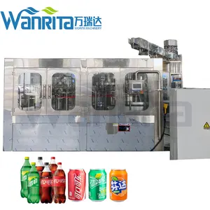 고품질 청량 음료 물 생산 라인 탄산 음료 충전 기계