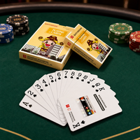 Cartes à jouer en papier personnalisées flexibles avec finition lisse dans une boîte en papier pour usage familial et de collection