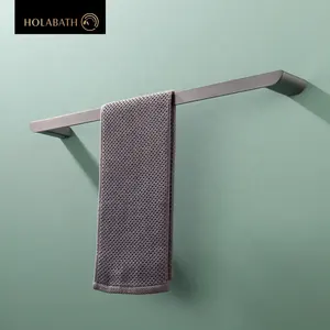 Customized Wall Mounted Towel Holder Bathroom 304 Stainless Steel Towel Storage Rack Brushed Towel Bar