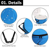 Glacière portable pliable isotherme rotomoulée 60L avec support et sac de transport pour canettes, idéale pour le camping