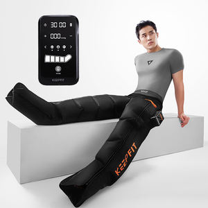 Manchons de compression d'air rechargeables pour les jambes, pompe à bottes avec écran tactile LCD, machine de massage de pressothérapie pour la récupération des jambes - Product Image 1