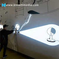 Capteur de mouvement tactile radar, projection tactile Lidar interactive, utilisé avec un projecteur pour une affichage grand écran, avec logiciel et jeu