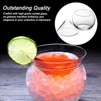 Vente en gros d'usine, lot de 2 verres à espresso martini en borosilicate transparent pour boissons glacées