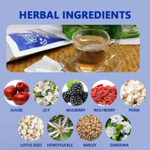 Étiquettes personnalisées, thé aux herbes mélangées <span class=keywords><strong>pour</strong></span> le sommeil, effet relaxant, thé en sachet pur et naturel <span class=keywords><strong>pour</strong></span> une bonne nuit de sommeil - Product Image 3
