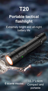 Linterna LED portátil de aluminio 18650 de alta potencia <span class=keywords><strong>2000</strong></span> lúmenes IP68 luz táctica recargable impermeable - Product Image 2