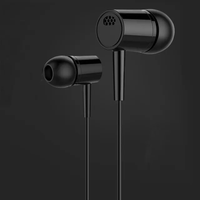 Senxinda Buatan Cina 1.2m Kabel 3.5mm Earphone Stereo In-ear dengan Mikrofon untuk Ponsel Android 4/5/6