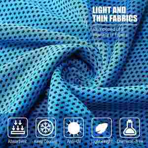 Serviettes de sport en microfibre personnalisées pour l'été, avec logo imprimé, super absorbantes, rafraîchissantes, pour la gym, la plage et l'entraînement - Product Image 3