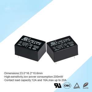 Sinetong BS6-5V 4 Pin Automotive <b>Relays</b> Normal Open High Load 16A 250VAC 30VDC <b>Relay</b> 12 Volt - Product Image 6