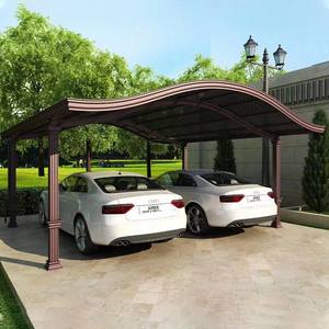 Auvent moderne extérieur en aluminium auvent en polycarbonate toit patio carport garages <span class=keywords><strong>bois</strong></span> traité thermiquement cadre métallique durable - Product Image 2