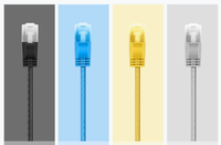 Câble de raccordement Cat6A 10G UTP 28AWG, câble réseau ultra fin, câble de raccordement Cat6A fin