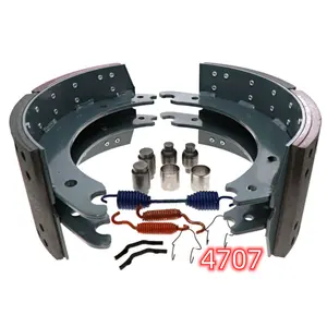 Bus Truck Air Brake Shoe Kit 4707 Q Plus Meritor Air Brake Shoes In Stock