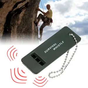 3-Frequenz-Pfeife High Decibel Survival Whistle Tragbarer Schlüssel bund Camping Wandern Notfall Survival Whistle Outdoor Tools