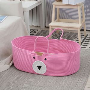 Cesta plegable de tela de algodón para ropa, cesta de almacenamiento de ropa plegable, cesta portátil nórdica para bebés, <span class=keywords><strong>cuna</strong></span> portátil para recién nacidos - Product Image 4