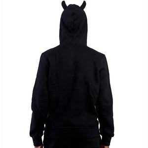 Pullover oversize Unisex in cotone 100% <span class=keywords><strong>con</strong></span> logo personalizzato <span class=keywords><strong>felpa</strong></span> <span class=keywords><strong>con</strong></span> Zip integrale da uomo <span class=keywords><strong>con</strong></span> corno - Product Image 3