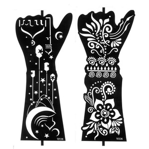 Grandi Henna tatuaggio Stencil Kit, mano avambraccio tatuaggio adesivi, indiano in arabia tatuaggio per Glitter Airbrush tatuaggio - Product Image 6