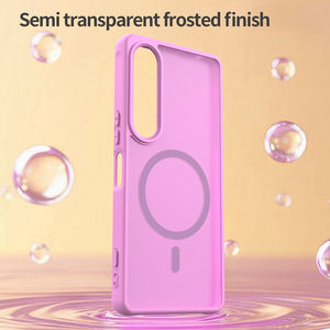 Di lusso trasparente opaco trasparente morbido TPU <span class=keywords><strong>Cover</strong></span> rigida del PC con custodia magnetica per cellulare per <span class=keywords><strong>Sony</strong></span> <span class=keywords><strong>Xperia</strong></span> 1 VII - Product Image 5