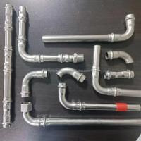 Raccords à sertir en acier au carbone, acier inoxydable, inox, coude en V, té, raccord de couplage, réducteur, raccord de plomberie à sertir