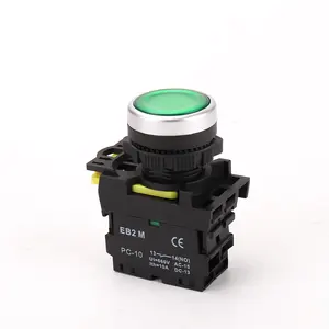 Высокое качество LA115 поддерживаемый кнопочный переключатель 12 В 24 В 220 В светодиодные пластиковые самоблокирующиеся кнопочные переключатели с подсветкой