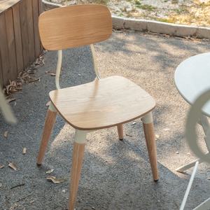 Fabrika restoran otel yemek sandalyeleri ağır iş ahşabı tahıl ısı transferi Metal hezaren sandalye satış için - Product Image 1