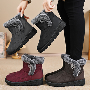 Automne et hiver <span class=keywords><strong>bottes</strong></span> <span class=keywords><strong>de</strong></span> mollet ventes directes d'usine semelle épaisse imperméable chaud sans lacet en peluche <span class=keywords><strong>bottes</strong></span> <span class=keywords><strong>de</strong></span> <span class=keywords><strong>neige</strong></span> pour femmes - Product Image 6