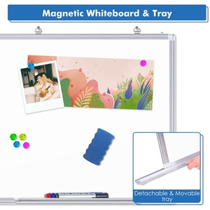 Tùy Chỉnh Kích Thước Khô Xóa Bảng Trắng Khung Nhôm Treo Bảng Trắng Bảng Từ Tính Cho Tường - Product Image 4