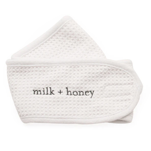 BELLEWORLD personalizado dulce blanco Waffle toalla maquillaje diadema bordado Logo Spa diadema - Product Image 2