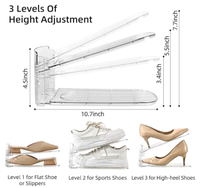 Organisateur de chaussures à 20 emplacements, support de rangement réglable pour chaussures, économiseur d'espace, plateau de présentation pour baskets, étagère pour placard