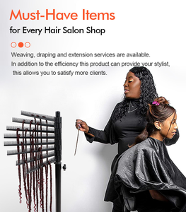 QM Portable PVC Hair Salon <b>Wig</b> Support Stand Hair <b>Braiding</b> Rotating Accessory Storage Rack - Product Image 6