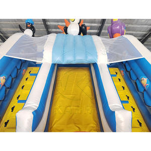 Tobogán Inflable de PVC de Grado Comercial para Parques de Diversiones, Tobogán Inflable Grande con Diseño de León, Doble Carril, para Uso en Seco y Mojado, en Venta - Product Image 6