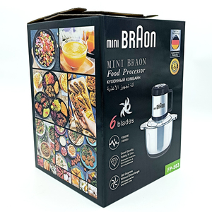 5 Liters Large Capacity MINIBRAON <strong>Chopper</strong> <strong>Small</strong> Appliances Household Meat Grinder Stainless Steel 6 Blades Food Processor - Product Image 6