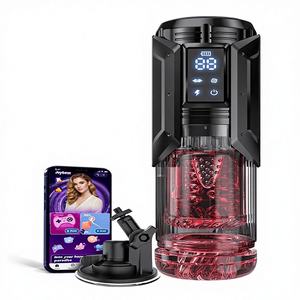 Mainan Seks Dewasa Pocket <span class=keywords><strong>Pussy</strong></span> untuk Pria, Mesin Seks dengan 7 Mode Hisap, Dorong, Putar & Jilat, Perlengkapan Mandi - Product Image 1