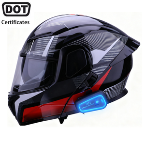 <span class=keywords><strong>Casco</strong></span> de motocicleta de proveedor de fábrica al por mayor a granel, cascos abatibles modulares de materia ABS para hombres, motocicleta con <span class=keywords><strong>Bluetooth</strong></span> - Product Image 1