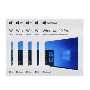 Toptan antivirüs yazılımı usb-Microsoft Windows 10 Pro perakende kutusu USB + lisans Sticker anahtar kart windows 10 için küresel çevrimiçi aktivasyon